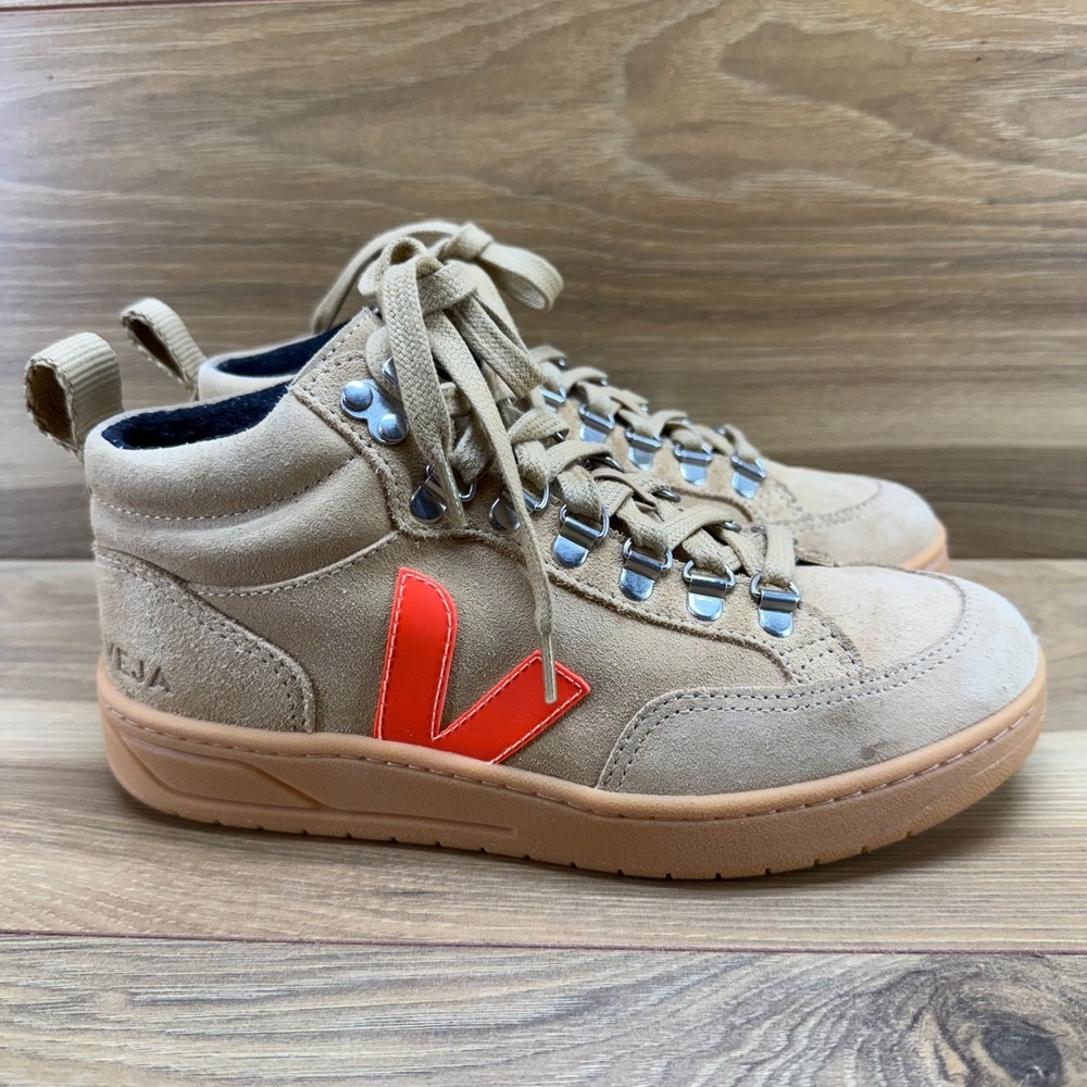 VEJA Roraima Suede Desert Mid Sneakers Womens 5 EU‎ 36 Orange Casual
